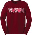 WVSOM February Valentine LS tee